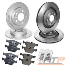 4x BREMSSCHEIBE +SATZ BREMSBELÄGE VORNE+HINTEN FÜR AUDI 80 B4 COUPE BJ 92-96