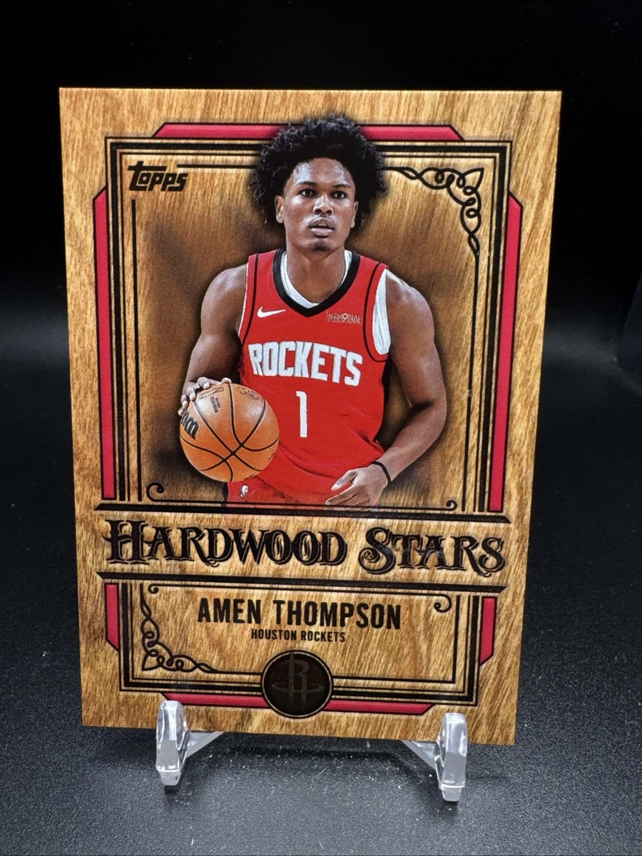 2025 Topps Basketball Card #Hs-7 Hardwood Stars SP Amen Thompson