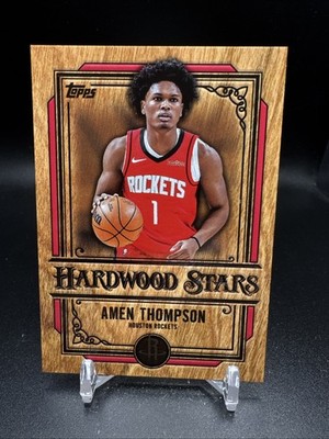 2025 Topps Basketball Card #Hs-7 Hardwood Stars SP Amen Thompson