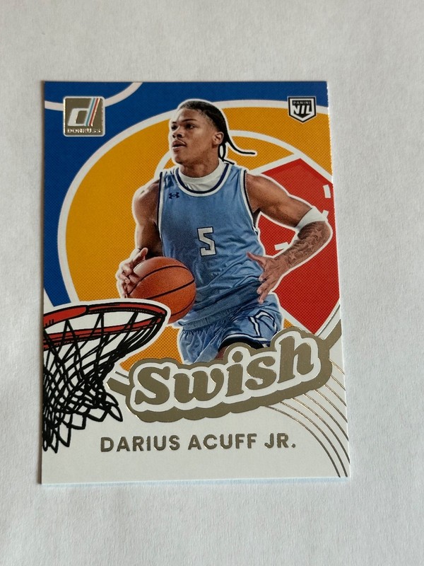 2025-26 PANINI DONRUSS DARIUS ACUFF JR. ROOKIE NIL SWISH RC #3 SACRAMENTO KINGS