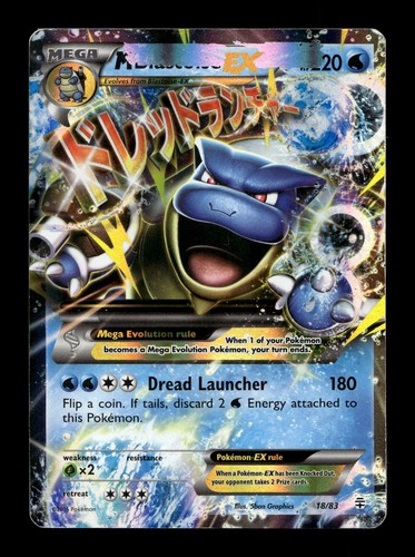 M Blastoise EX Generations #18 (2016) Ultra Rare Holo HP Pokemon