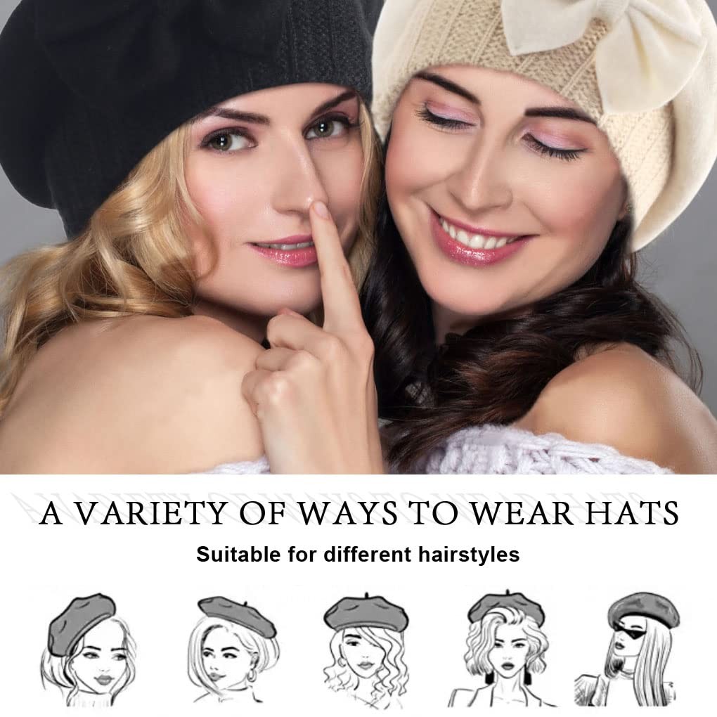9921 Womens Wool Berets French Beret Beanie Winter Hats Hy022 Ruphedy Womens Wool Berets French Beret Beanie Winter Hats  main image 3