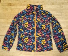 Columbia Girls  s Full Zip Jacket Blue Floral Print Size 14/16