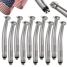 10pcs Dental Fiber Optic LED E-generator High Speed Handpiece 4 Hole ASkeadnt DL