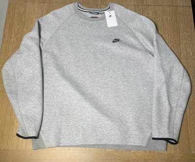 Nike Sportswear Tech Fleece Grey Crewneck Sweatshirt FB7916-063