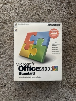 Microsoft Office 2000 Standard (Academic) 021-02654. New Unopened