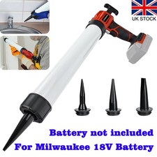 Cordless Caulking Gun for Milwaukee 18V with 4 Speeds, for Filling, Sealing New