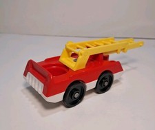 Vintage Fisher Price Little People FIRE ENGINE TRUCK Extension Ladder 1970s