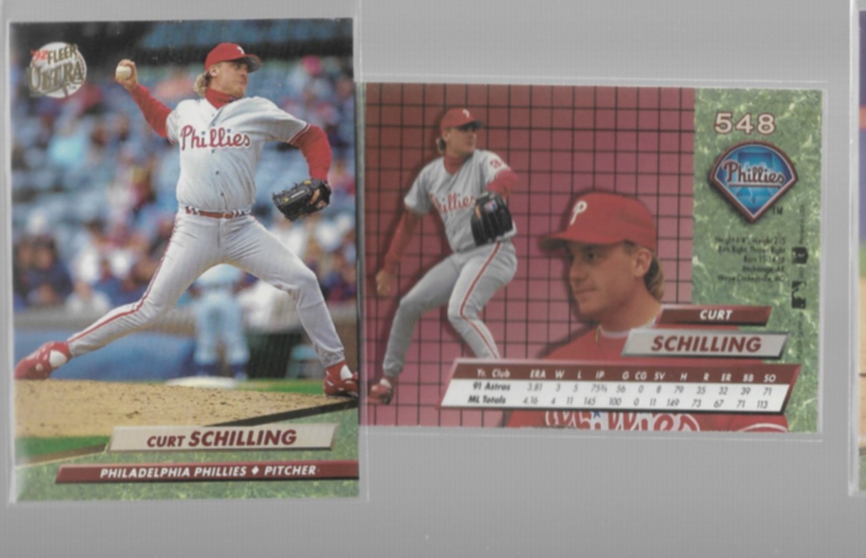 CURT SCHILLING (2) 1992 Fleer Ultra #548.  PHILLIES