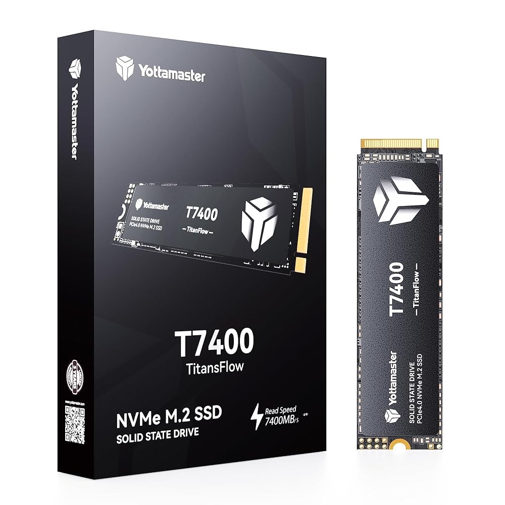 Yottamaster 1TB 2TB 4TB T7400 M.2 2280 SSD NVMe PCIe Internal