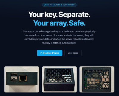UNRAID Automatic Array Unlock Key