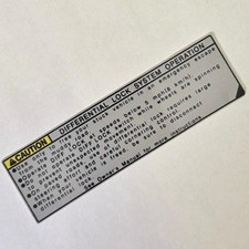Gray Toyota Tacoma Diff Locker Differential Sticker Warning Label Gray Color Gray Toyota Tacoma Diff Locker Differential Sticker Warning Label Gray Color