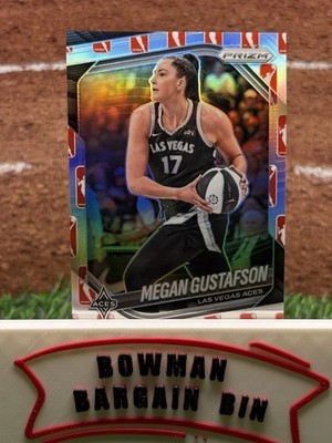 2025 Panini Prizm WNBA - WNBA Logo Prizm #49 Megan Gustafson Aces 