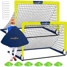 Soccer Goal 4'x 3' Portable Soccer Goals for Backyard or Indoor Pop Up Soccer...
