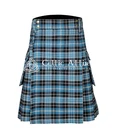 Clergy Ancient Tartan Scottish UTILITY KILT - Made to Order By Celtic Attire