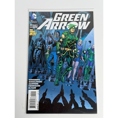 DC Comics Green Arrow 40 The New 52 Batman Cover Daniel Sampere May 2015