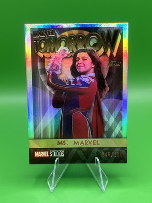 2025 Topps Marvel The Collector Marvel Tomorrow Ms Marvel Holo Foil /100 MT-7