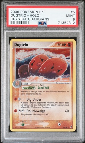 Dugtrio graded PSA 9 for sale on eBay