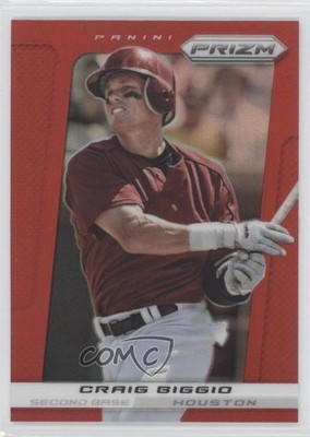 2013 Panini Prizm Target Red Prizm Craig Biggio #181 HOF 0v7