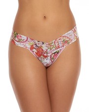 Hanky Panky Low Rise Pattern Thongs Vintage Valentine L16706 Womens One Size