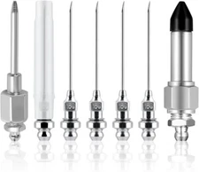 7PCS Car Grease Gun Needle Accessory Kit, Steel Vehicle Grease Gun Needle Nozzle