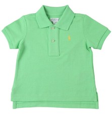 Image of Ralph Lauren Baby Boys Infant Classic Polo Shirt Lime Green Size Age 3 Months