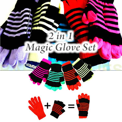 Magic Hands 2 In 1 Ohne Finger Für 5-15 Jahre Junge Mädchen Damen Winter