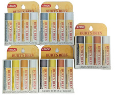 5-pack Burt's Bees 100 Natural Rescue Lip Balm Cooling Eucalyptus Lemon Honey