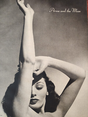 1948 Original Esquire Art Full page Photograph ''Arms and the Man'' Reves Biro