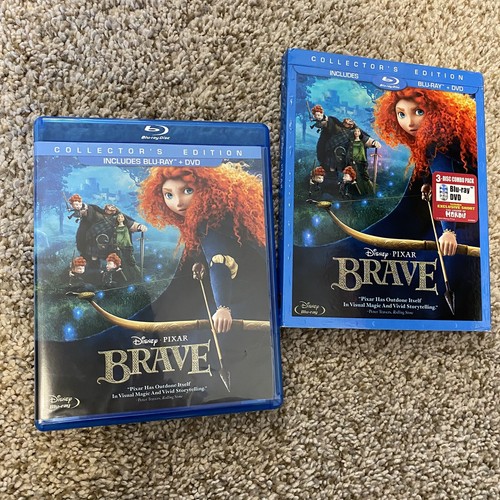 Disney Pixar BRAVE 3 Disc Collector's Edition SLIPCOVER + DVD + BLU-RAY - Picture 3 of 5