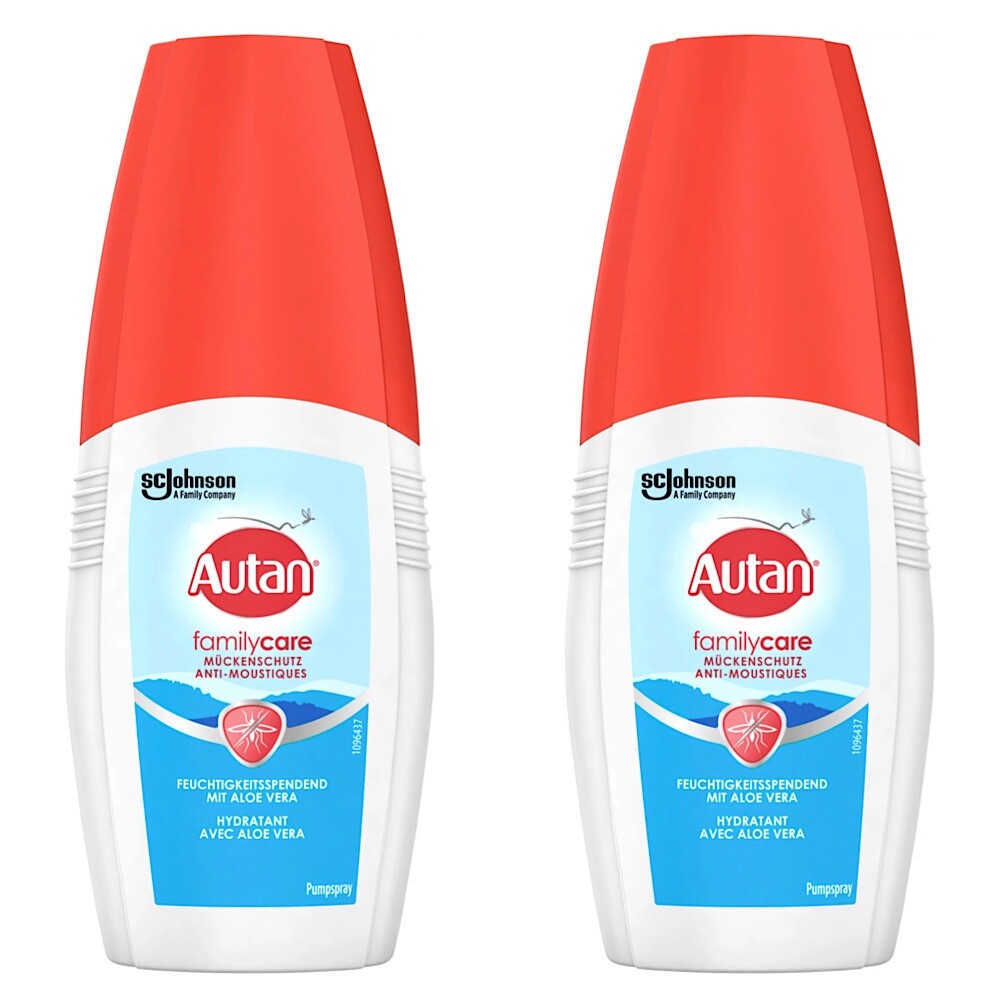 ✓ Autan Family Care Mückenschutz Insektenschutz Pumpspray Mückenspray 2x 100ml✓