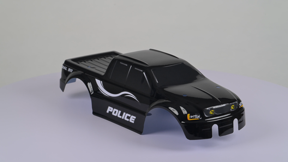 SummitLink Custom Body Police Style Compatible for e-Revo Mini 1/16 Scale RC Car or Truck (Truck not Included) ERMN-PB-01