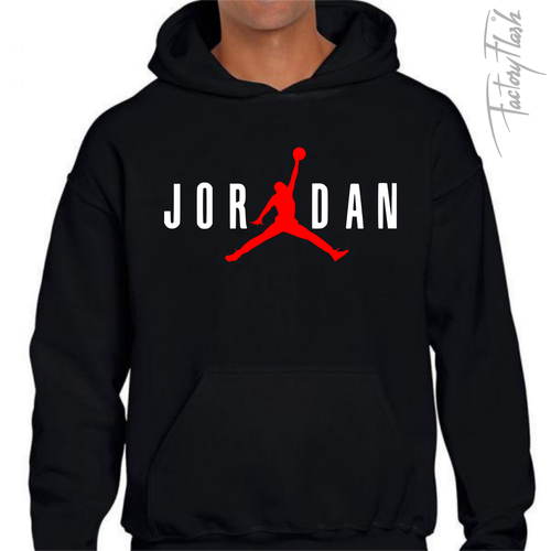 SUDADERA CON CAPUCHA CLASSIC NEGRA FRUIT OF THE LOOM MICHAEL JORDAN N33. |  eBay
