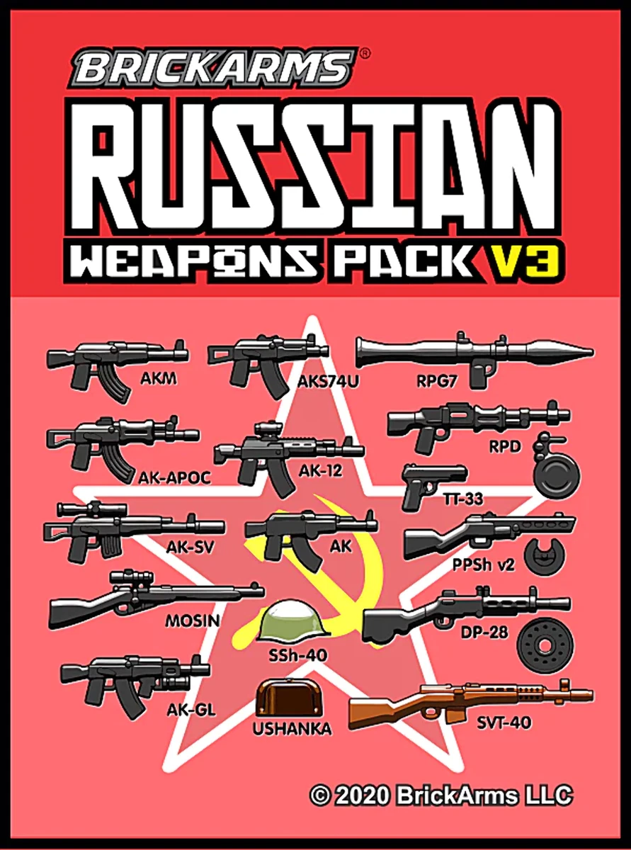 BrickArms Russian Weapons Pack V3 eBay