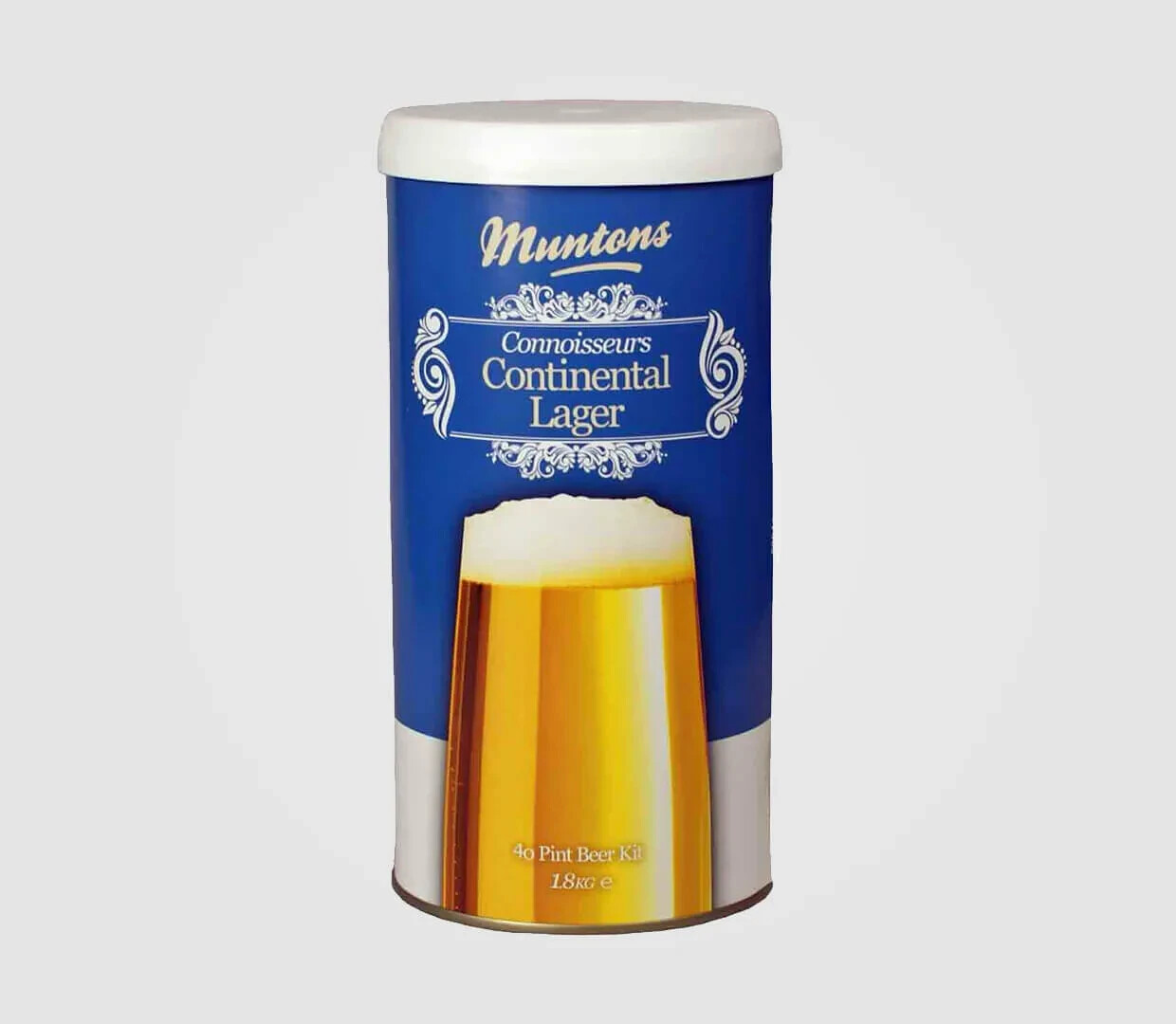 Muntons Connoisseurs 40 Pint Beer Kit CONTINENTAL LAGER 1.8kg Home Brew