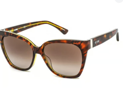 Moschino Havana Oversize Square Cat-Eye Sunglasses - MOS066S 0HJV HA Women\'s Moschino Havana Oversize Square Cat-Eye – Eyedictive main image 2