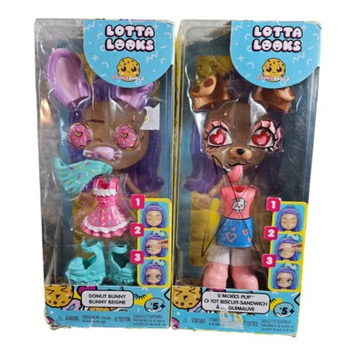 Lotta Looks Cookie Swirl Donut Bunny + S'mores' Pup Mood Pack doll toys