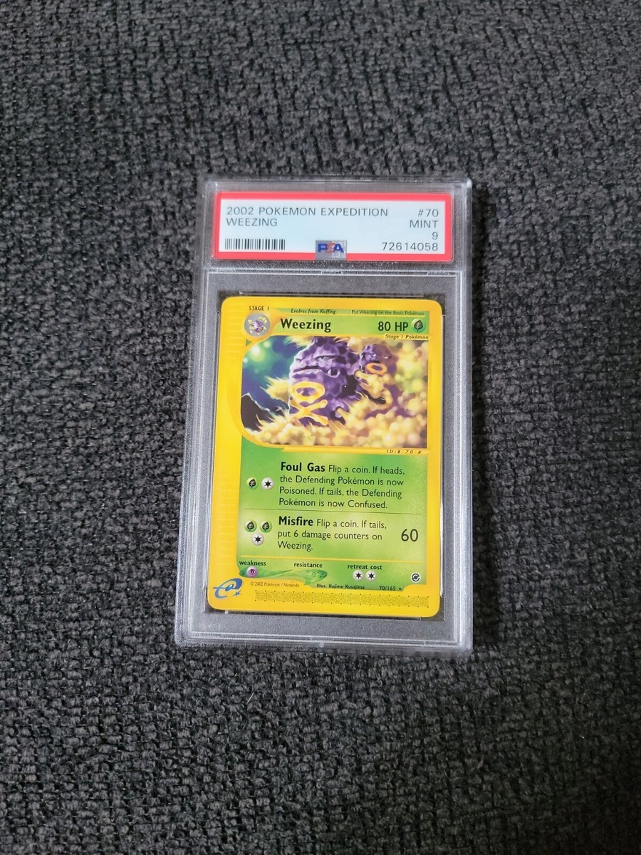 Pokémon Expedition Set Regular Finish Weezing eReader 70/165 - PSA