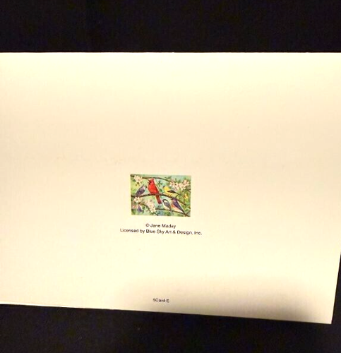 Unused 5 Bird Blank Card #3279 - Picture 4 of 4