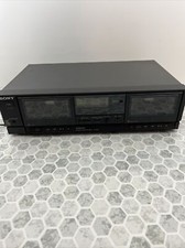 Sony TC-W310 Dual Cassette Player Recorder FOR PARTS Cassettes DOES NOT WORK