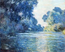 Oil Painting repro Claude Monet Morning on the Seine near Giverny