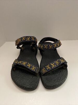 Cudas Men s Sandals Skids Resistant Size 10 Womens 8.5 Mens Blue Yellow Black