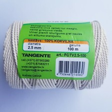 Cotton Cord 2.5 mm/100 m Natural Twisted Cord for Crafts from the Manufacturer
