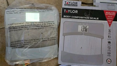 Taylor Glass Body Composition Weight Scale - New Open Box 