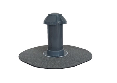 Roof vent Dn 100, Bitumen-Flange Round, Fan, Exhaust Air, Vent, Dn 110