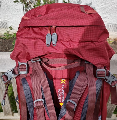 Jack Wolfskin Highland Trail 55 Rucksack - Backpack - Burgundy - BRAND NEW! - Picture 7 of 18