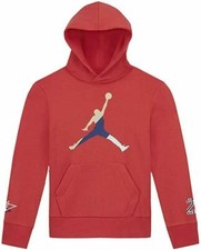 Nike Air Jordan Jumpman Hoodie Big Kids Boys 4 Track Red Hoodie BRAND NEW