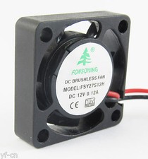 1pc 2507 MINI Brushless DC Cooling Fan 2 wire 12V 0.12A 25x25x7mm 25mm Fan