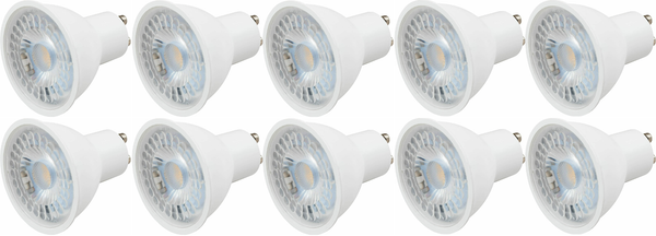 10Er Set Led-Strahler Mcshine PV-MCOB GU10, 3W, 240Lm, 38°, 3000K, Warmweiß-image