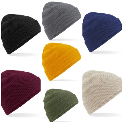 Beechfield Organic Cotton Beanie CB50 Wintermütze Strickmütze Bio Baumwolle